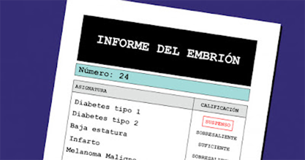 Un test para elegir el mejor embrión.